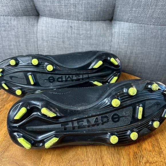 399. Nike JR Tiempo Legend 9 Club FG/MG Black-Volt 1Y - Picture 5 of 5